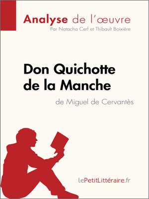 cover image of Don Quichotte de la Manche de Miguel de Cervantès (Analyse de l'oeuvre)